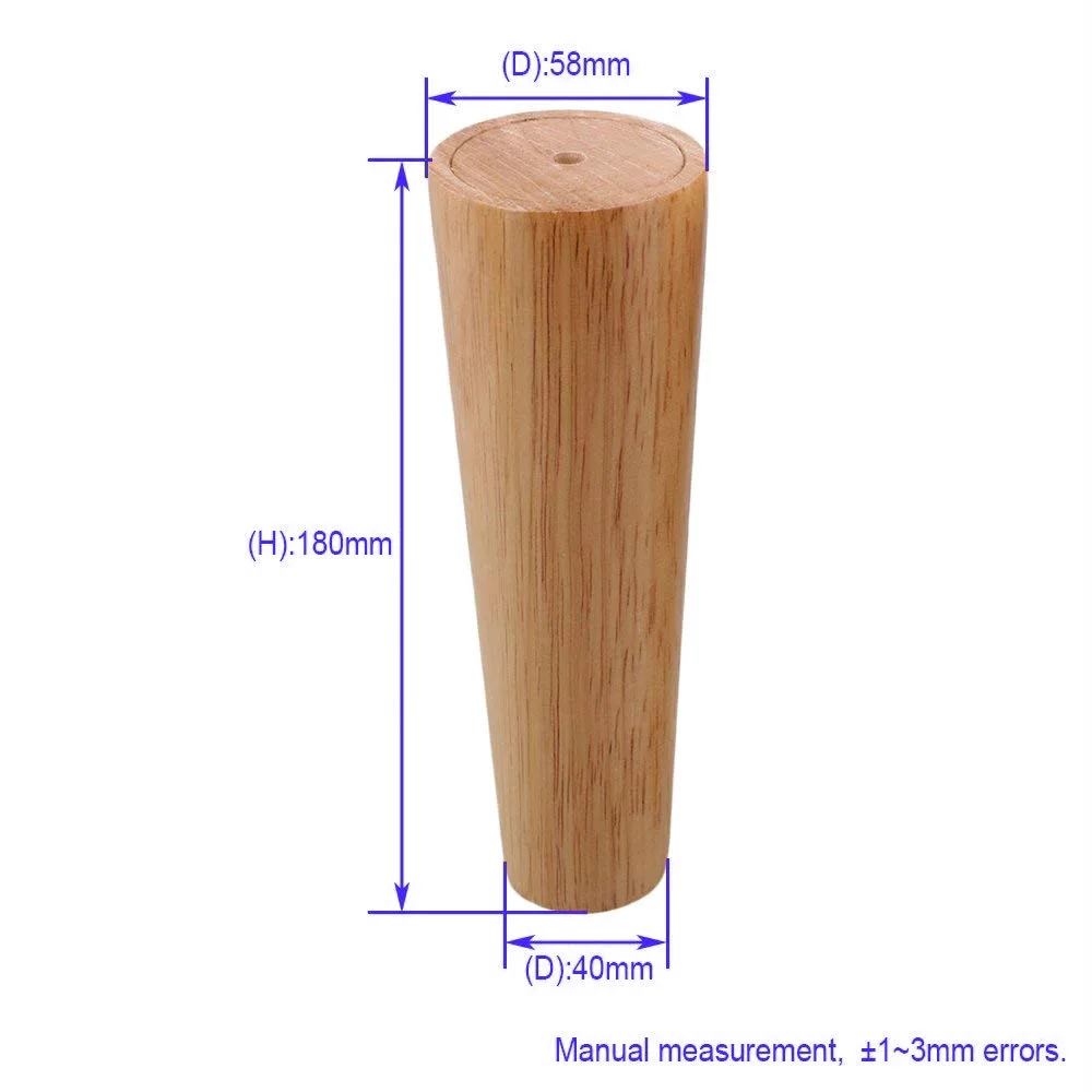 4 шт. мебель из натуральной древесины ножки из массива дуба Carbinet диван стол кровать ножки шкафы с железными пластинами винты прокладки