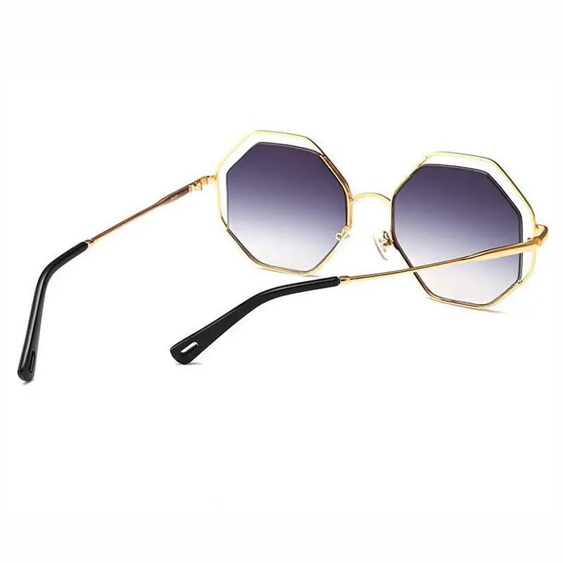 KAPELUS Bicircle Hollow Out Metal Leopard Print Солнцезащитные очки Женские новые солнцезащитные