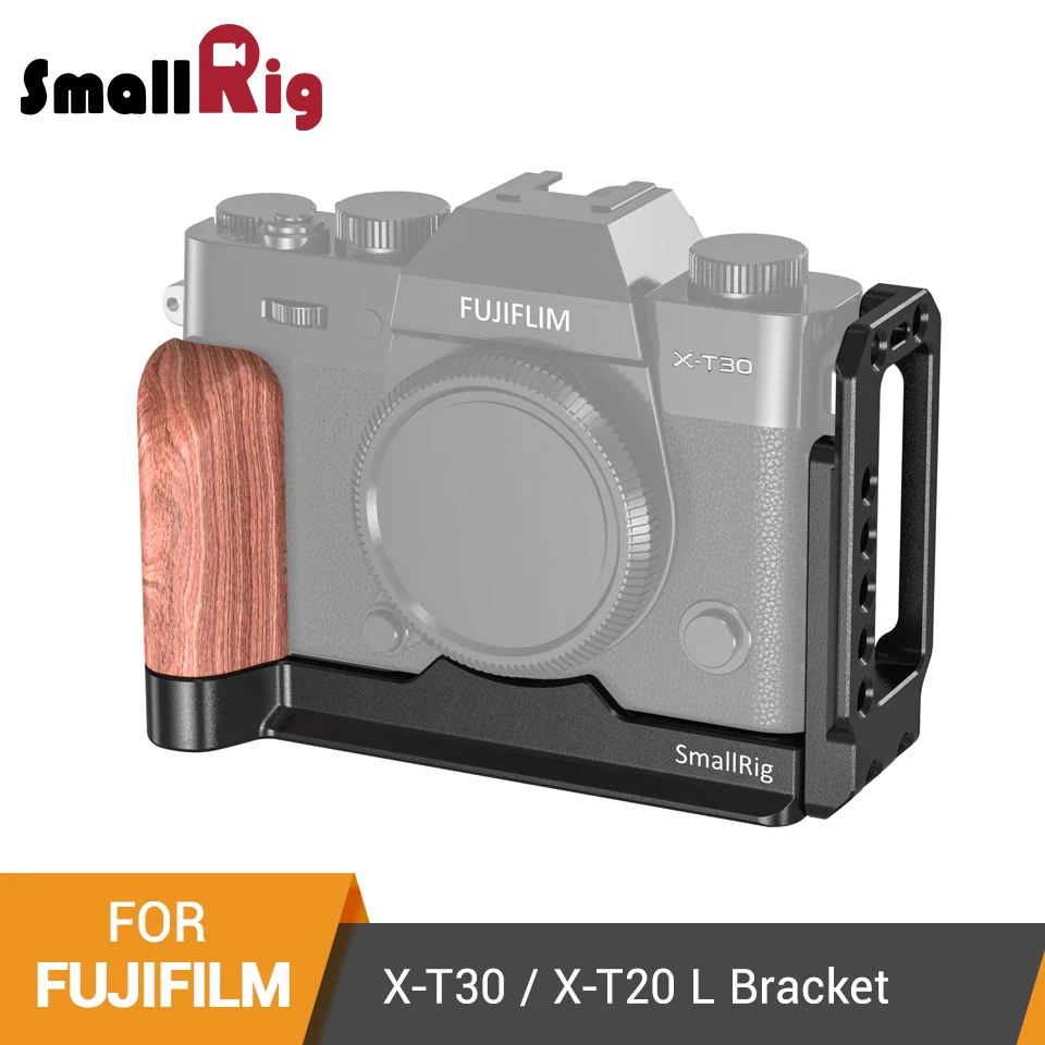 

SmallRig X-T20 L-Bracket Plate for Fujifilm X-T20 and X-T30 Arca-Swiss Standard Side Plate+Baseplate L-Shape Mounting Plate-2357