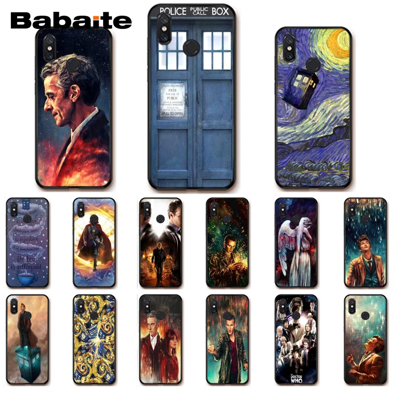 Черный чехол для телефона Babaite Tardis Doctor Dr Who Police Box Для Xiaomi MiA1 A2 lite F1 Redmi8 4X 5Plus S2 Note7 8Pro