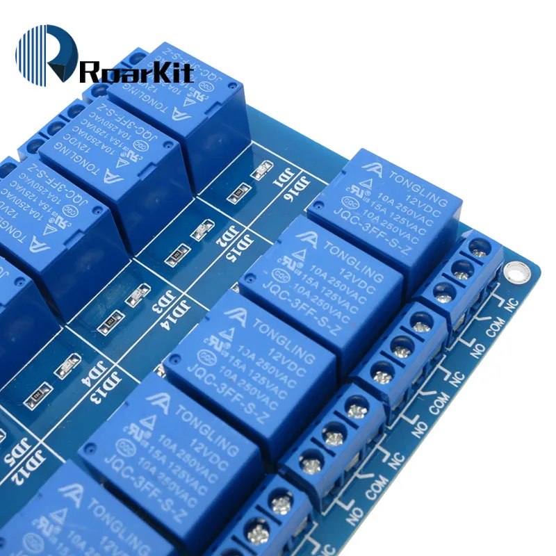 5 в 12 В 16 канальный релейный модуль Интерфейсная плата для Arduino PIC ARM DSP PLC с защитой для оптронной пары LM2576 power