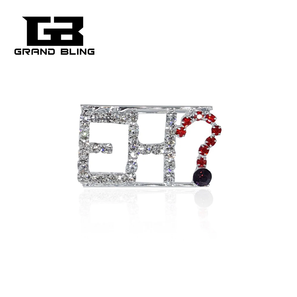 

Rhinestone Word & Letter pins Fancy Design of "EN" Lapel Pin FREE SHIPPING