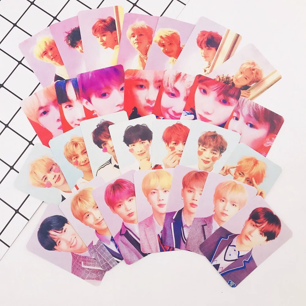 

NEW KPOP BTS Bangtan boys Album Small Card Homemade Signature Card Photo Storage Card LOVE YOURSELF Answer