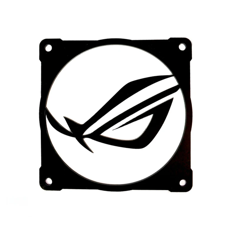 New Computer Components Mainframe Mirror For ROG Fan Cover 12CM Fans Cooling Lengshui Decorative Cover Water-cooled Accessories