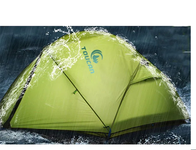 Новый Открытый алюминиевый полюс альпийский водонепроницаемый палатки двойной