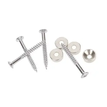 

10X Wholesale Set of 4 Guitar Bass Neck Joint Ferrule Bushing w/ Matching Screw