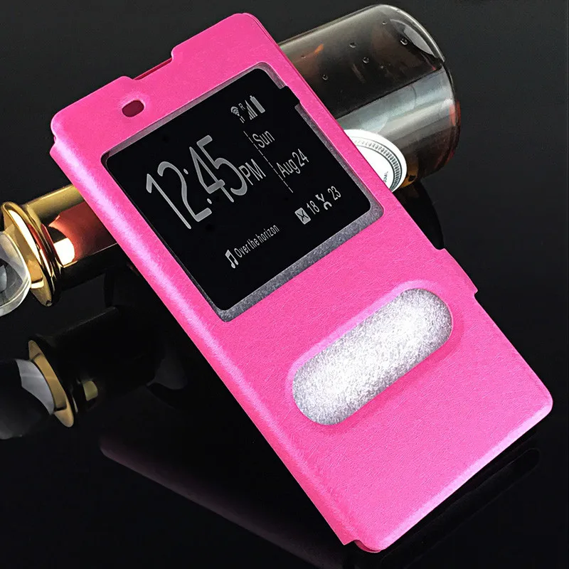 

Newest Silk Open Window For Sony Xperia C6 F3212 F3216 Case Cover funda For Sony Xperia XA Ultra 6.0"+Gift