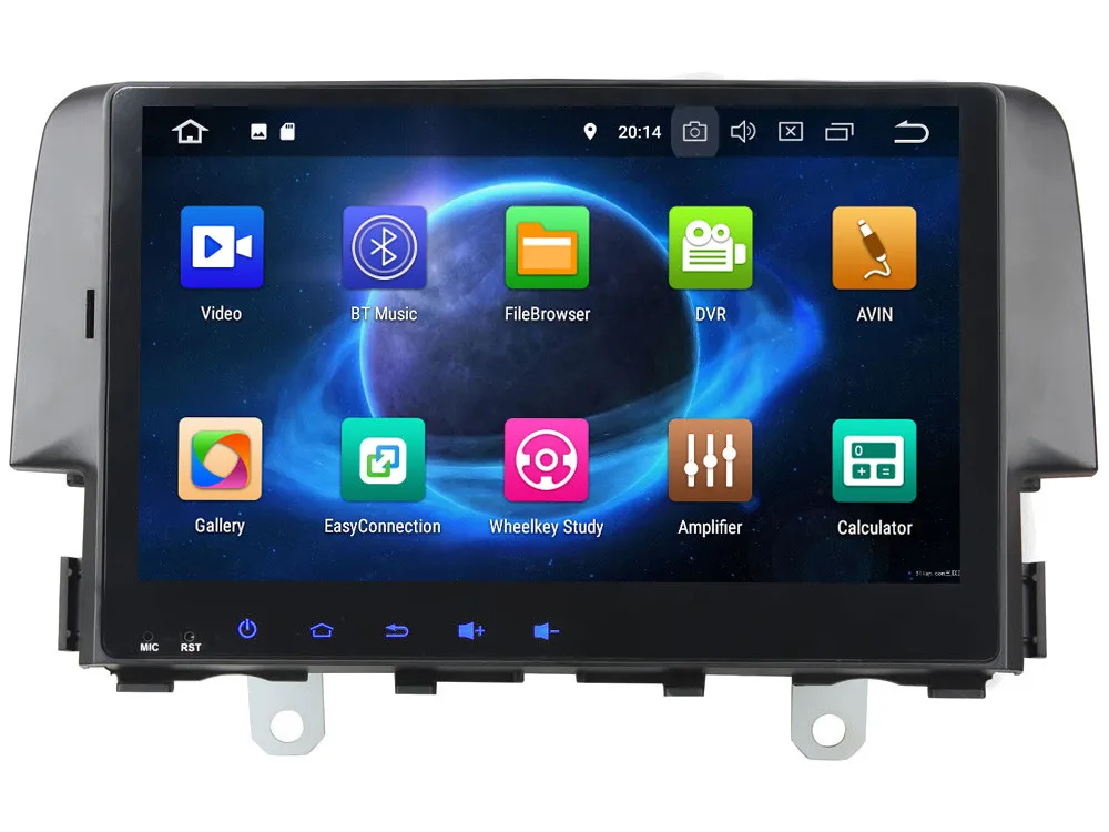 Sale KLYDE 10.1" 4G WIFI Android 8.0 7.1 Octa Core 4GB RAM 32GB ROM Car DVD Player GPS Navigation Glonass For Honda Civic 2016 2017 1