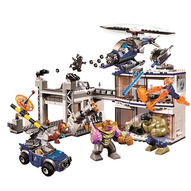 

2019 Compatible Legoinglys 07119 07120 07121 07122 07123 Super Heroes Hall of Armour Model Building Kits Blocks Bricks