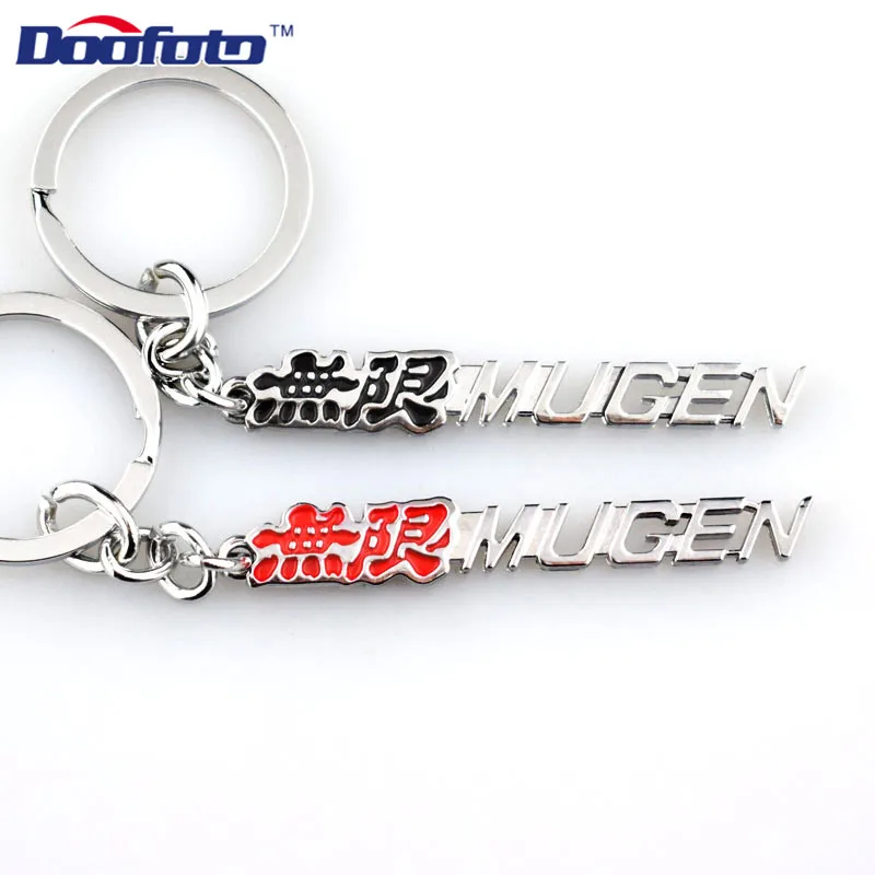 

Doofoto Car Styling Auto Key Ring Metal Key Chain Case For Honda Mugen Power Civic CRV Jazz Keyring Keychain Holder Accessories
