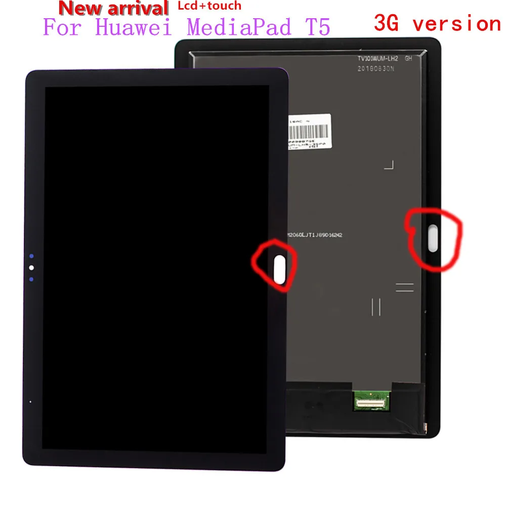 For 10.1' Huawei MediaPad T5 10 AGS2-L09 AGS2-W09 AGS2-L03 AGS2-W19 Version  Lcd Display Touch Screen Digitizer Pannel Assembly