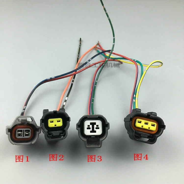 Excavator KOBELCO SK200 350 / 6e-8 series solenoid valve plug hydraulic pump harness plug fittings