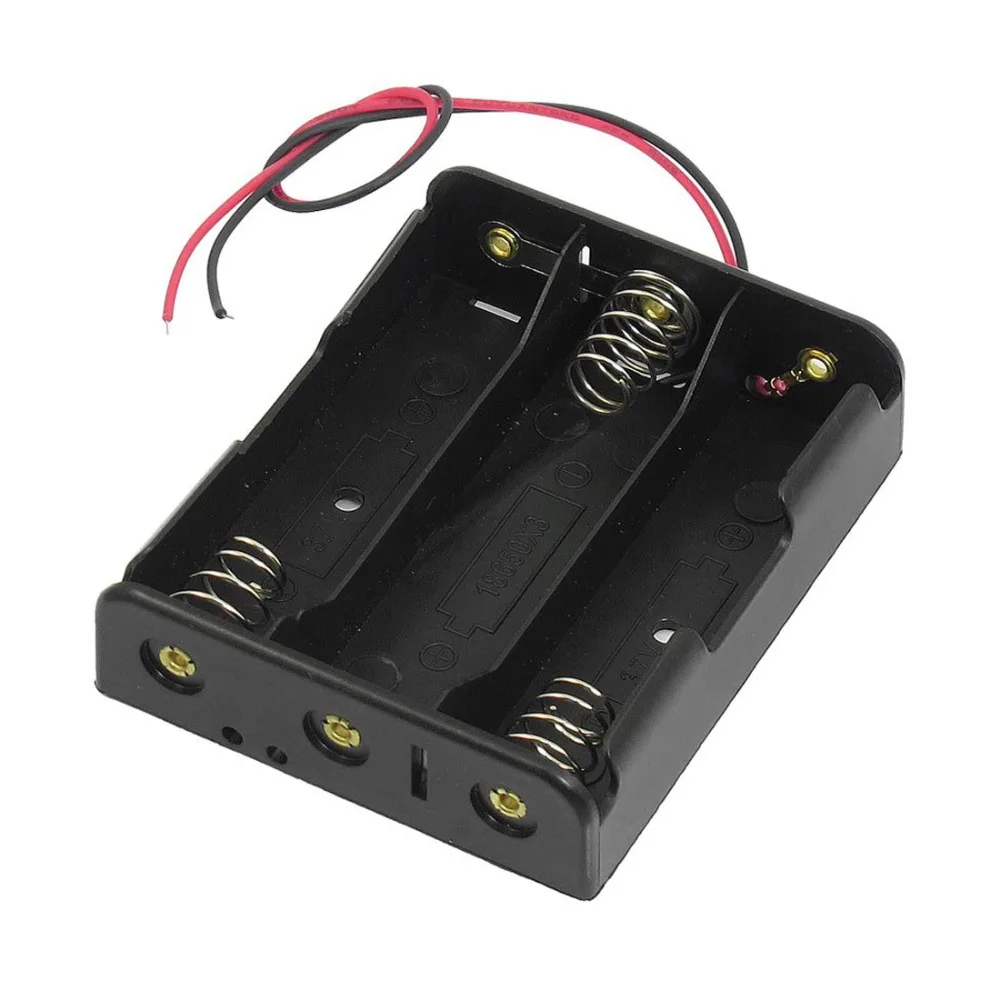 Чехол-держатель для аккумулятора серии 3,7 в с плоским наконечником для аккумуляторов 3x18650 аккумулятор Acumulador battery Pilas чехол