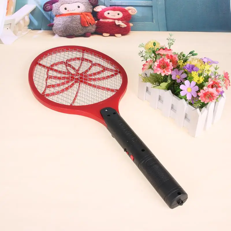 1pc Electric Mosquito Swatter Insect Pest Fly Killer Racket with Rechargeable LED Lighting Racket Hand Movement Flies Catcher