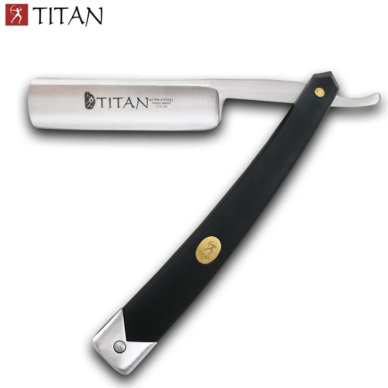 Титановая бритва для бритья, острый уже прямой бритвенный станок для мужчин