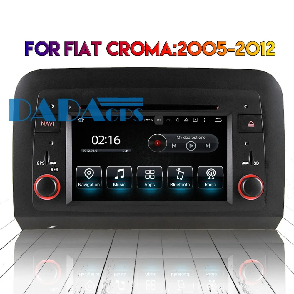 

2din Android 8.0 7.1 Car Radio DVD Player GPS Car Stereo Headunit for FIAT Croma 2005-2008 2009 2010 2011 2012 Multimedia Audio