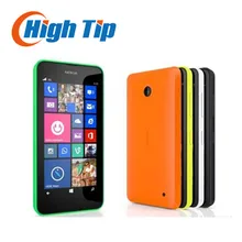 Double sim téléphone remis à neuf d’origine nokia lumia 630 windows phone 8.1 snapdragon 400 quad core 4.5 “écran 3G mobile téléphone