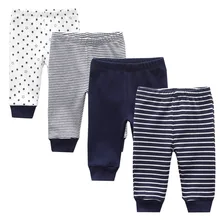 2020 3/4PCS/LOT 0-12M Newborn Cotton Infant Solid Baby Pants Spring Autumn Summer Winter Cartoon Baby Gril Pants Baby Boy Pants