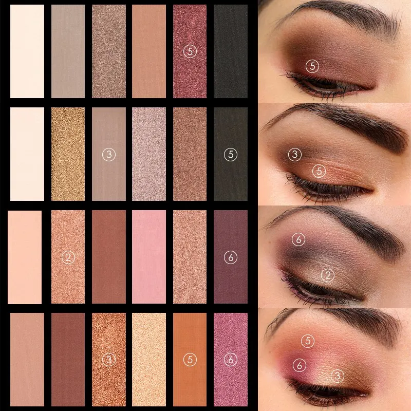 Eye Shadow Palette Long lasting Glitter Eye Shadow Palette Shimmer Nude Waterproof Eyes Makeup