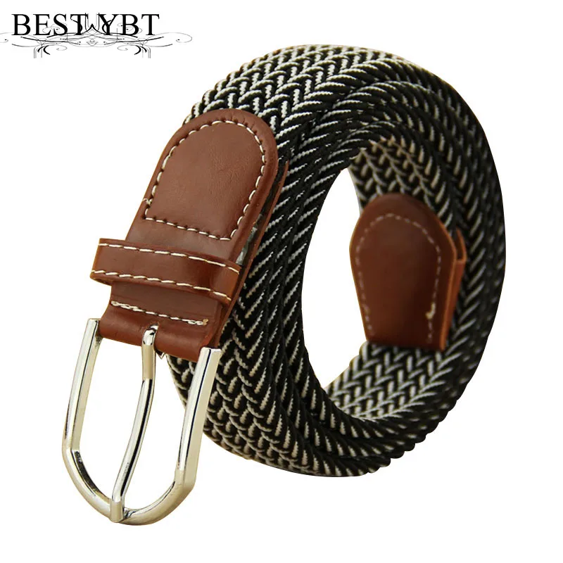 Best YBT Unisex Canvas Belt canvas Alloy Pin buckle Belt Canvas elastic
