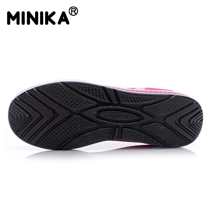 Minika tenis feminino светильник Вес женская повседневная обувь Обувь с дышащей сеткой для прогулок Для женщин обувь на плоской подошве обувь на качающей танкетке Zapatos
