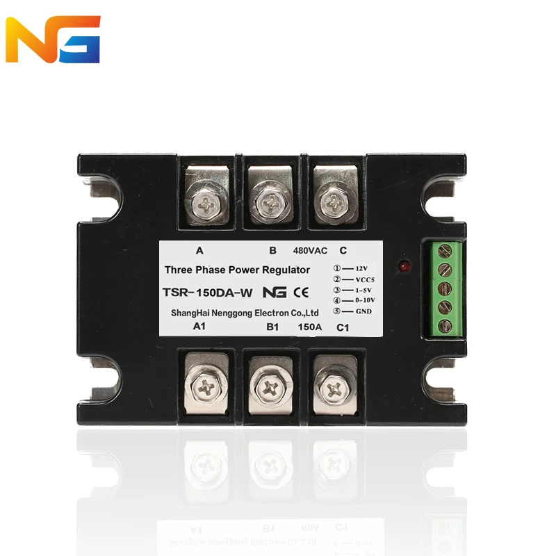 

NG TSR-150DA-W voltage regulator module 4-20mA multiple control signal SCR three phase