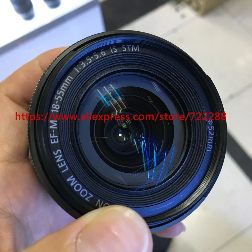 Подлинный б/у EF-M 18-55 мм F/3,5-5,6 IS STM 18-55 зум-объектив для Canon EOS M M3 M5 M6 M10 M100