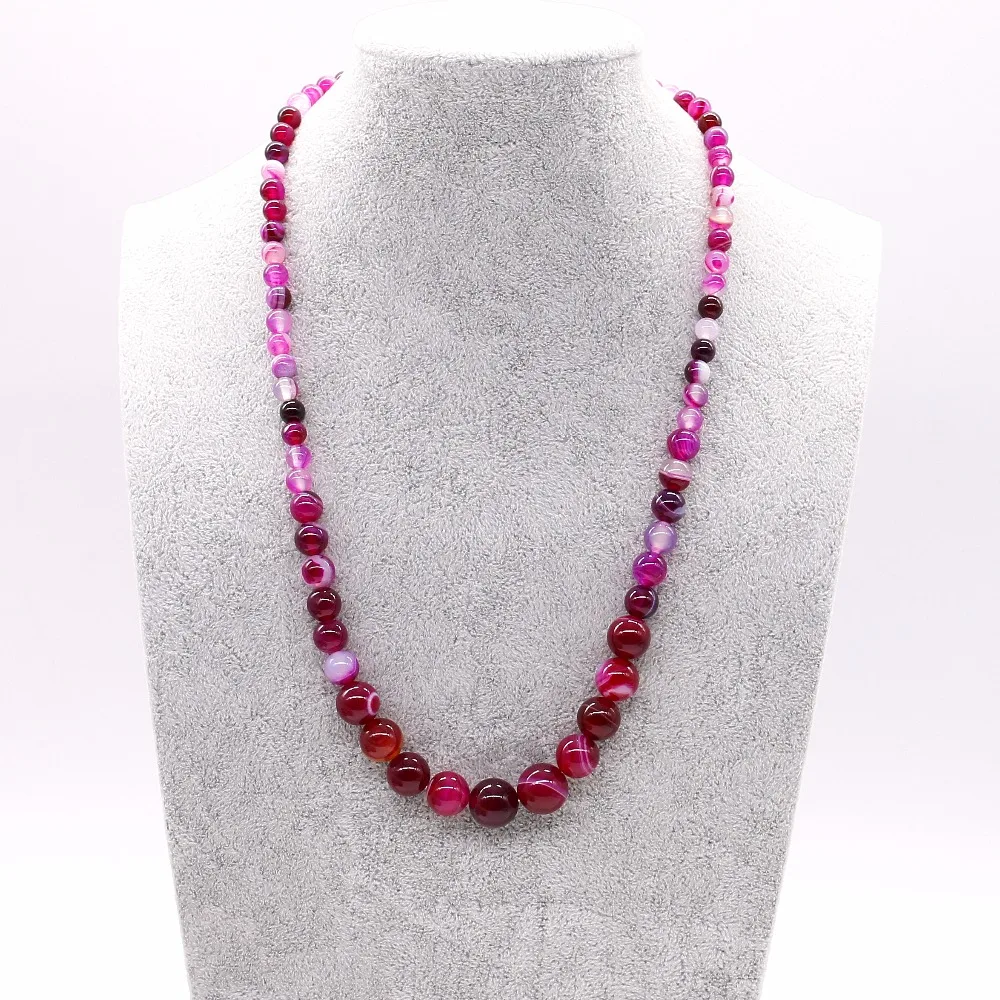 Ожерелье из натуральных бусин 6 12 мм|fashion necklace|necklace fashionbead necklace |