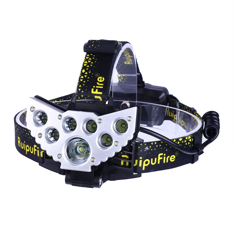 7X XM-L T6 Torch Led Light Headlight Rechargeable 18650 Headlamp Travel Head 5 Modes White Zaklamp 35JY14 | Лампы и освещение