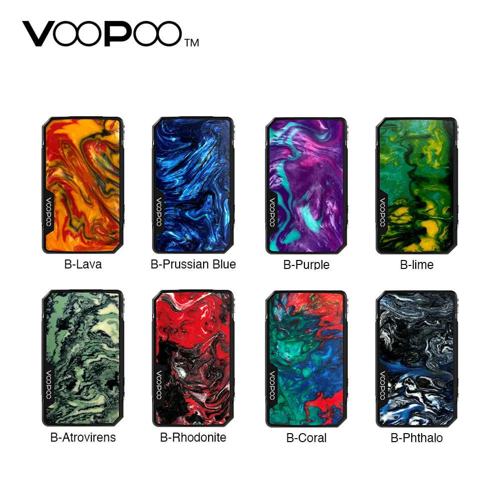 

117W VOOPOO Drag Mini TC Box MOD Built-in 4400mAh Battery with GENE.FIT chip Firmware Upgraded for 510 Tank e-Cig Vape Atomizer