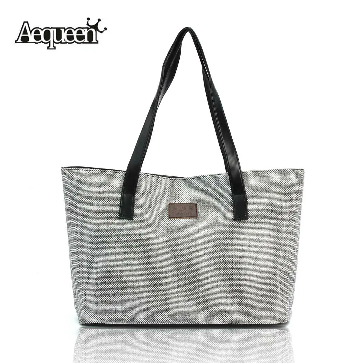 

New 2018 Kate Space Women Handbags Canvas Appliques Shopping Bag Large Capacity Ladies Casual Linen Summer Tote Shoulder Bags