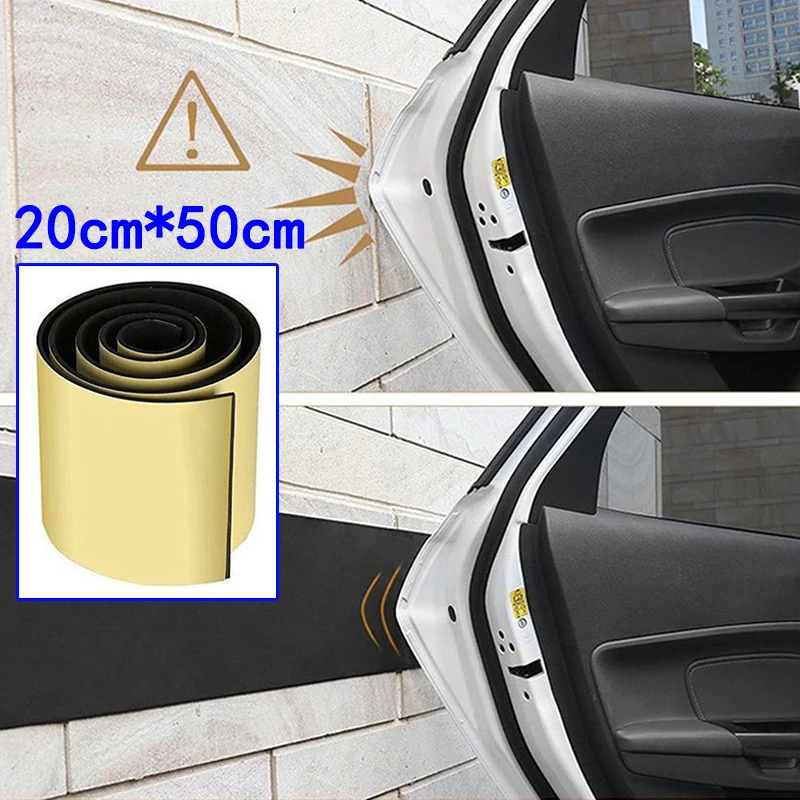 50*20 см 6 мм Резина+ пластик хлопок двери автомобиля протектор гаража резиновая защита стены бампер безопасности парковка
