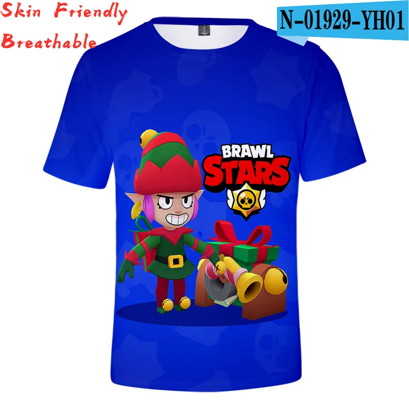 

Boys Tshirt Brawl Stars Kids Quick Dry Tees Short Sleeve Anime T Shirt Summer 3D Clothing Anime Clothing 3D Printed T Shirts Men
