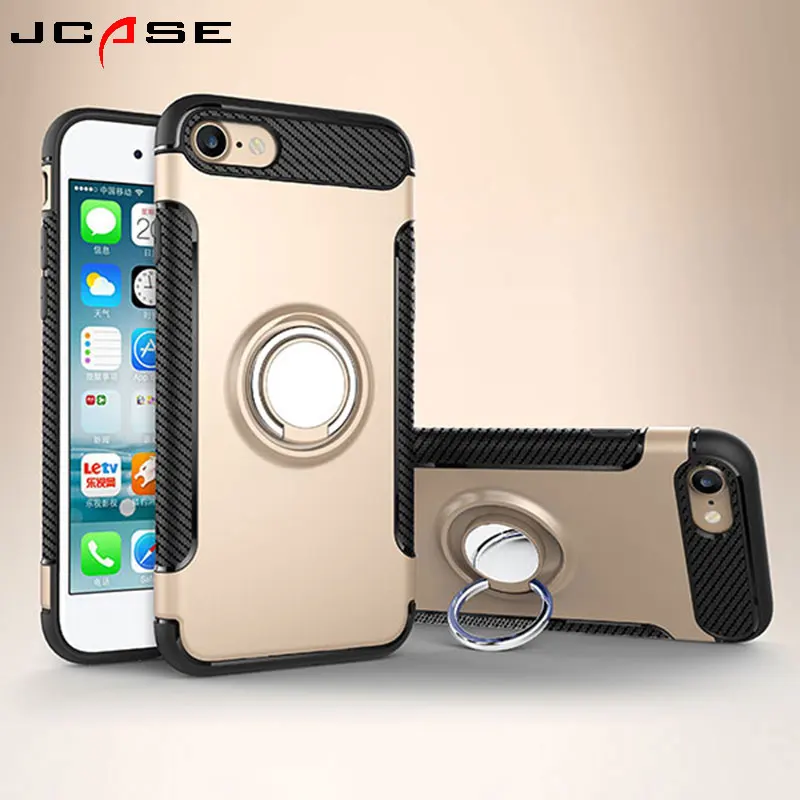 

Fashion 360 Degree protection PC+TPU Cell phone Case For iphone 5 S 2in1 Vehicle mounts magnet stents Cover For iphone 5SE Coque