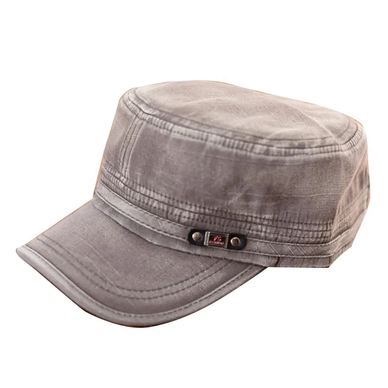 

Fashion Summer Adjustable Classic Army Plain Vintage Hat Cadet Cap