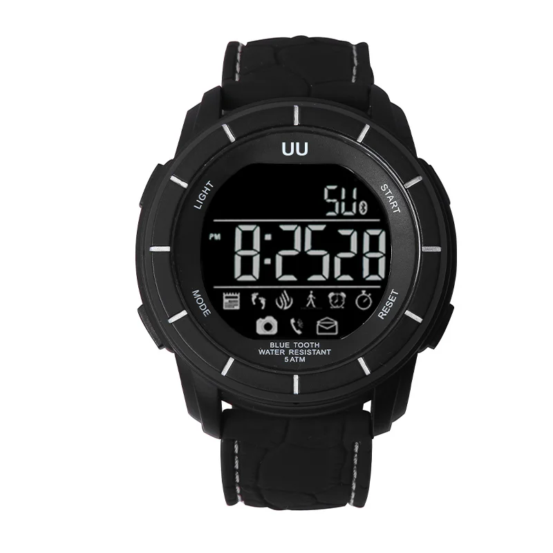 Uu Bluetooth Smart часы Водонепроницаемый Открытый спортивные для IOS Android смартфон passameter