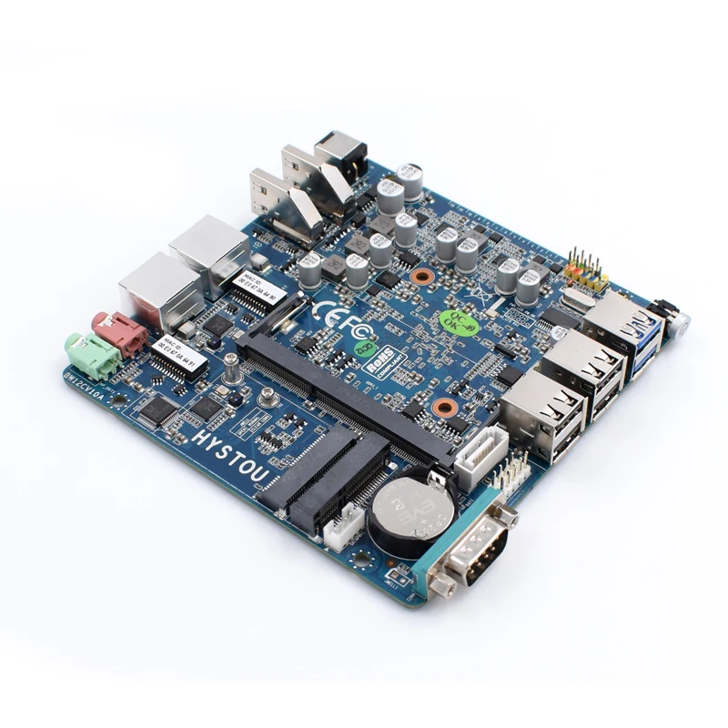 Hystou Мини ПК Nano ITX Промышленная материнская плата 12*12 см Intel N3160 безвентиляторный X86