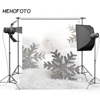 

Photography Backdrop Winter Snow Scene Backdrops Photoshoot Christmas Snowflake Snowball Baby Photo Background Prop