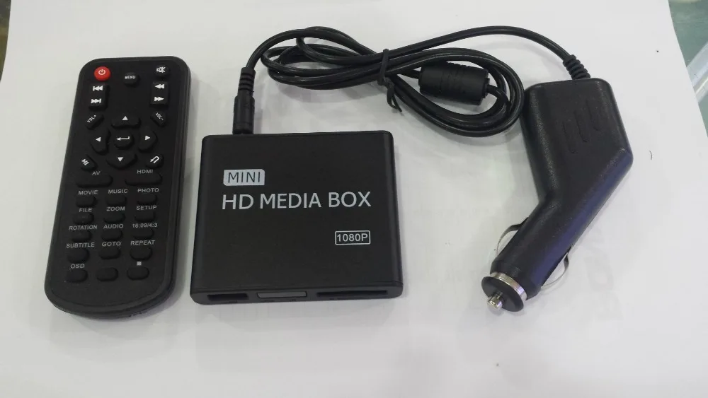 

REDAMIGO 1080P MINI Media Player for car Center MultiMedia Video Player Media box with Adapter HDMI AV USB SD/MMC HDDK7+C+A