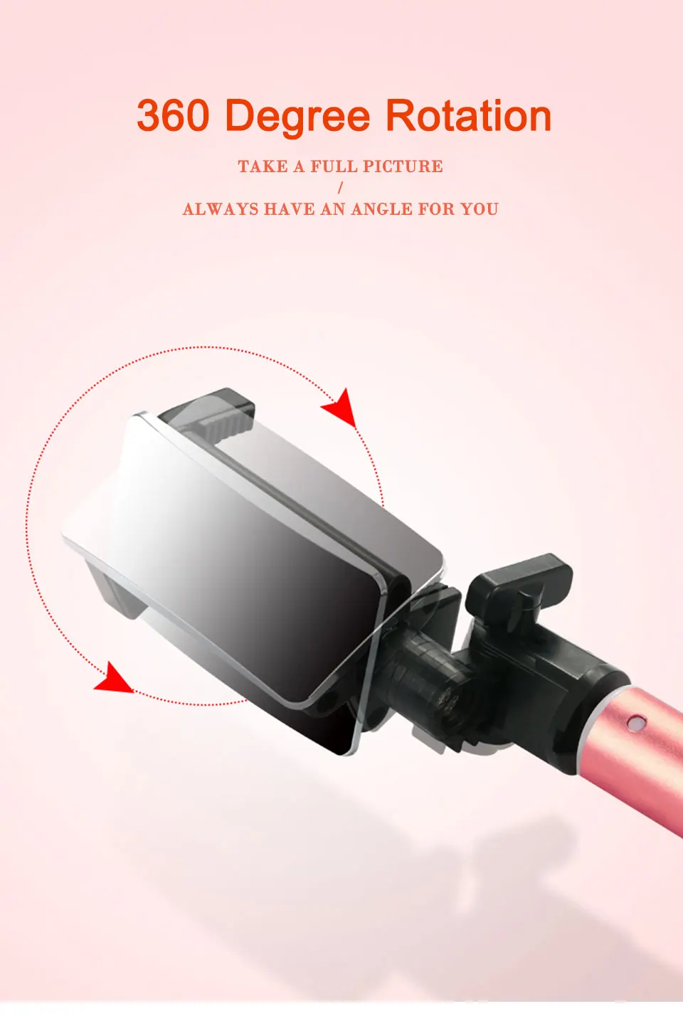 2019 New Arrivals Selfie Stick Bluetooth With Button For Android IOS System Tripod Selfie Stick Universal Mobile Phone (12)