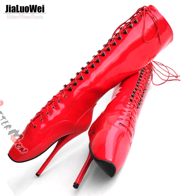 Fetish shoes ballet heels spikes Models in see through bikinis