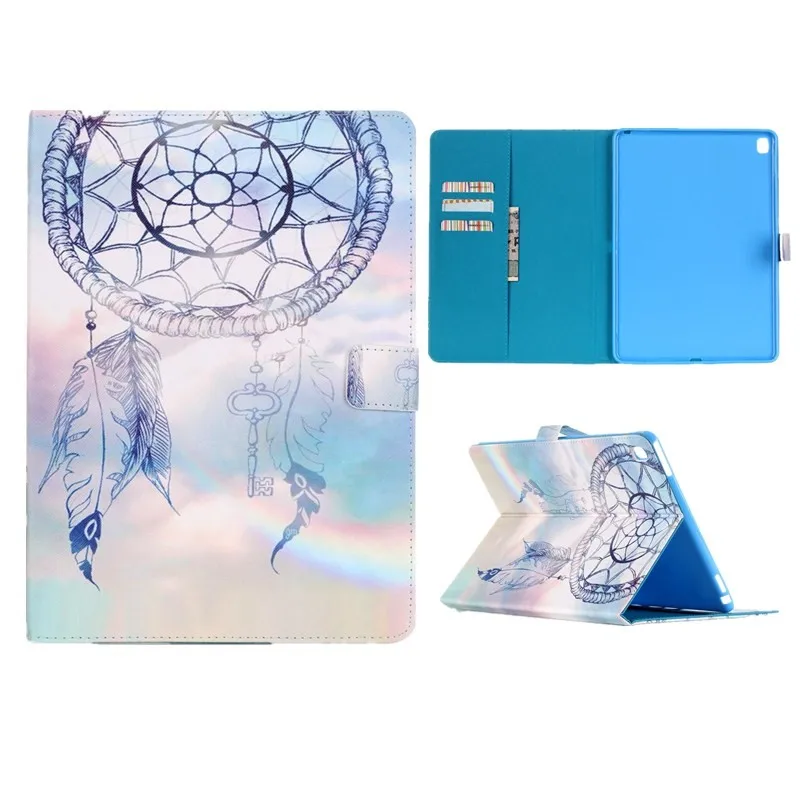 For ipad pro 9.7 Mini Case Smart Tablet Cover Flip Wallet Stand PU Leather Card Holder Black Finger Pattern For Apple Ipad pro  (24)