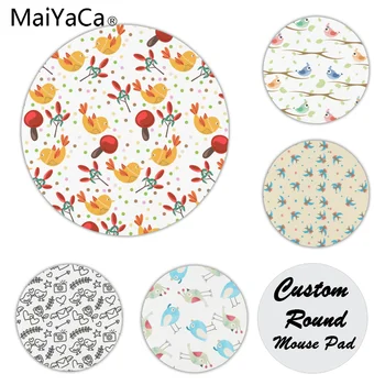 

MaiYaCa New Printed Swallow Birds Amour Anti-Slip Durable Silicone Computermats Size for 200x200x2mm Small Mousepad