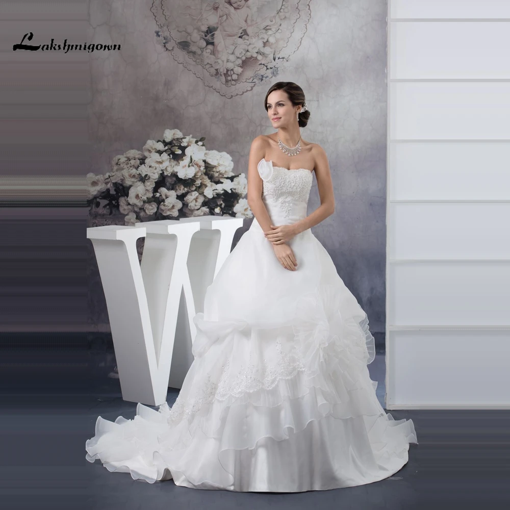 strapless sleeveless wedding dresses