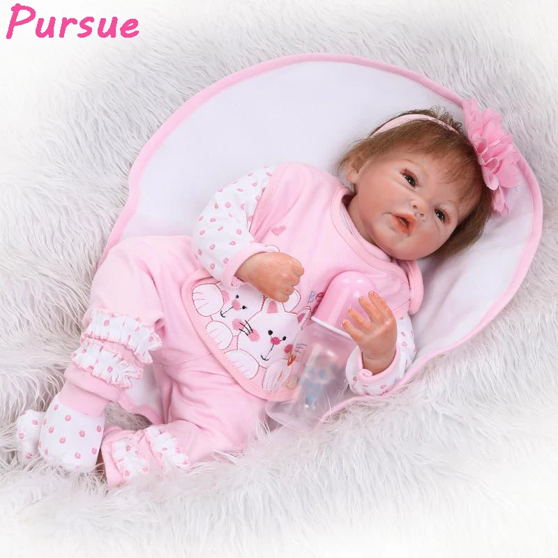 Pursue 20"/50 cm New Half Body Silicone Fake Baby Reborn ...