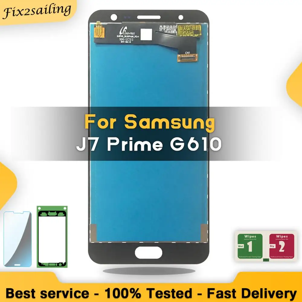 ЖК дисплей Super AMOLED с сенсорным экраном для Samsung Galaxy J7 Prime 2016 G610 G610F G610M Pantalla