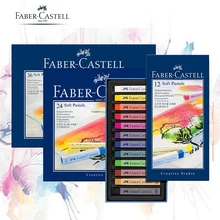 Faber-Castell пастельный палка 12/24/36/48/72 Цвета окрашенная Мел восковой Цвета синий коробка масло Пастель мягких пастельных Blando для творчества