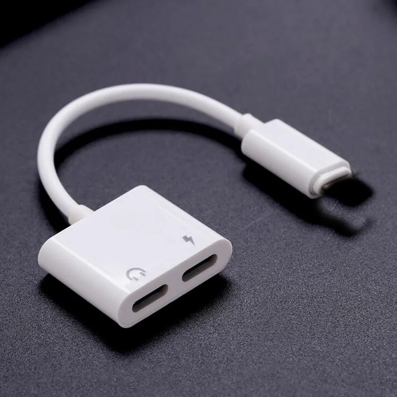 2 in 1 for Lightning Adapter For iPhone 7 Charging Adapter For iPhone 8 7 Plus 10 X Charger Splitter Headphone Adapter 2 in 1 for Lightning Adapter For iPhone 7 Charging Adapter For iPhone 8 7 Plus 10 X Charger Splitter Headphone Adapter