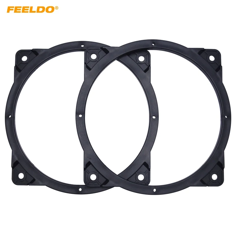 FEELDO Black 2pcs Car Speaker Spacer Adapter Pad Mounts for Hyundai
