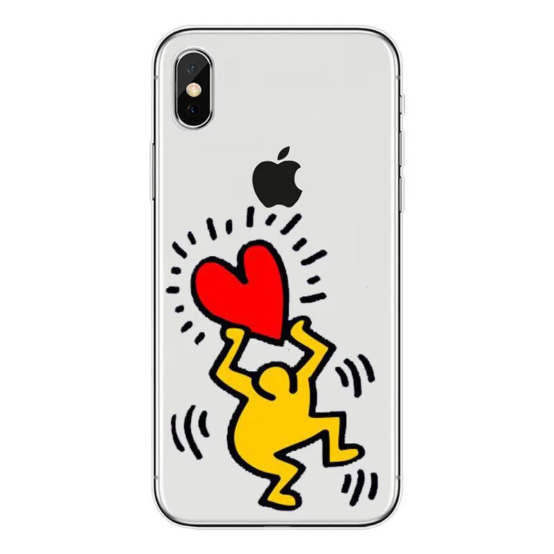 Роскошный крутой чехол для телефона Keith Haring art, распродажа, аксессуары для iPhone 8, 7, 6S Plus, X, SE, XS, XR, XS, Max, чехол со странным рисунком - Цвет: TPU